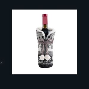 Holiday Knit Wine Coozie